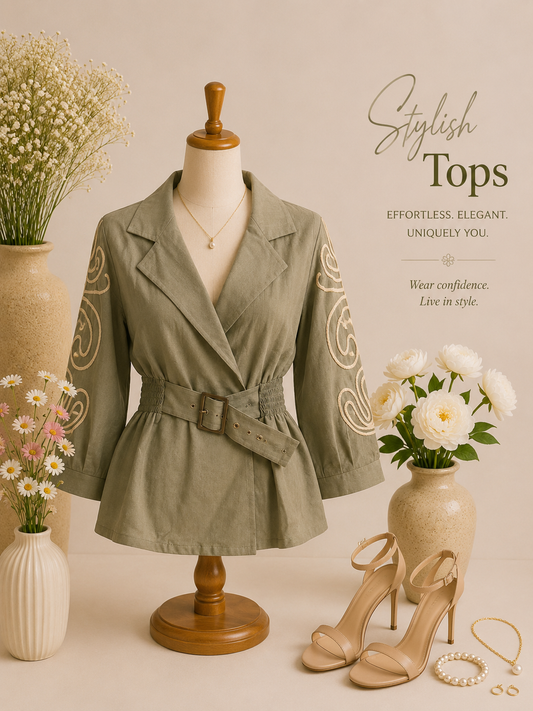 Stylish Embroidered Top