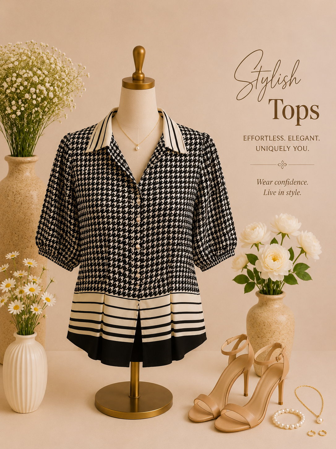 Beautiful Crepe Top