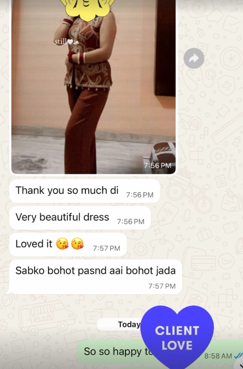 Customer testimonial screenshot