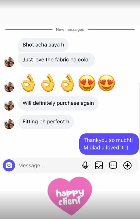 Customer testimonial screenshot