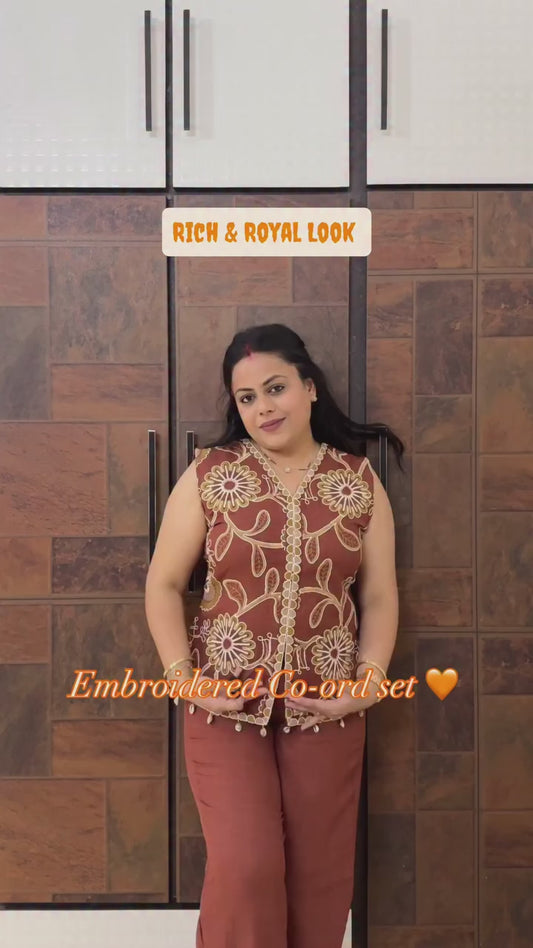 Embroidered Co-ord Set